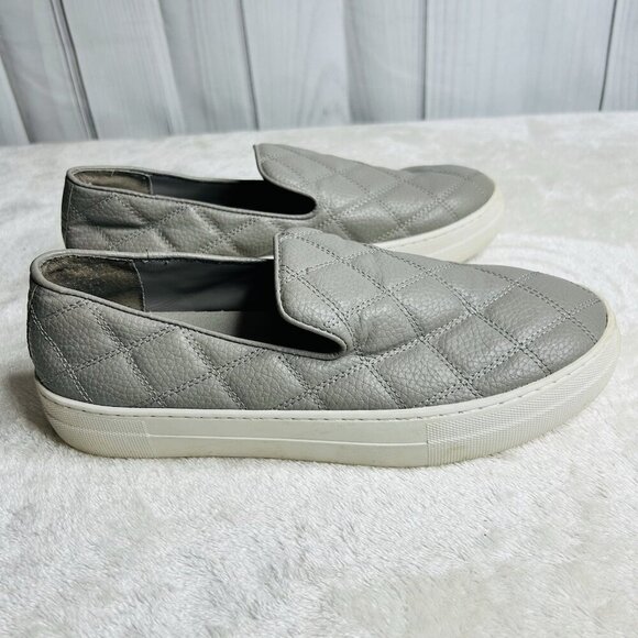 Steve Madden GLOBE Slip On Casual Sneakers Womens Shoes Size 9 M Gray Quilted - Picture 4 of 8